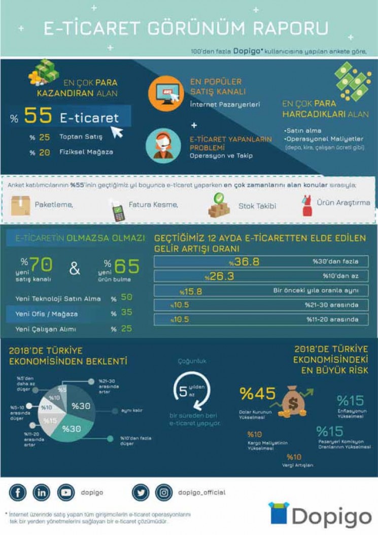 85% of those who invest in e-commerce made a profit!