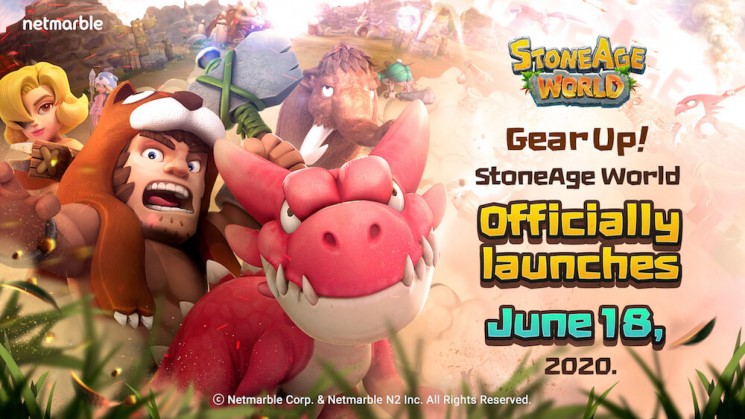 Netmarble's Prehistoric Mascot Collection MMORP StoneAge World will launch on June 18